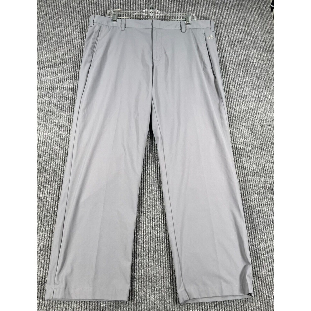 Adidas Pants Mens 38x30 Gray Chino Casual Active Golf Outdoor Lightweight